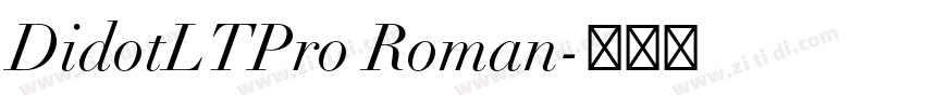 DidotLTPro Roman字体转换